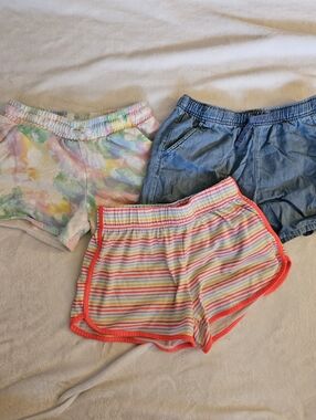 Cat & Jack | Girls | Denim | Pastel Tie-Dye | Stripe Shorts | L | 10-12 |